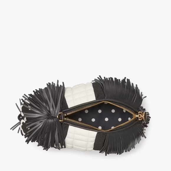 NWT! KATE SPADE FRINGED 3D DOG CROSSBODY - Picture 4 of 8